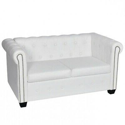 ax divano pelle bianco design chesterfield schienale