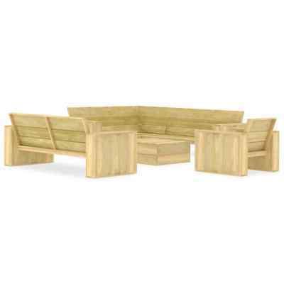 ax set divani esterno giardino 4pz tavolino
