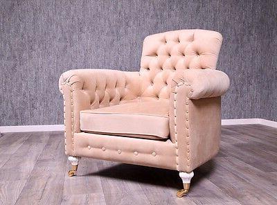barocco poltrona chesterfield antico massiccio crema beige