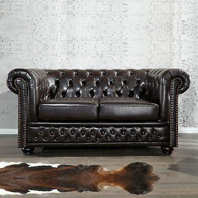 cagu pregiato chesterfield 2er divano winchester scuro