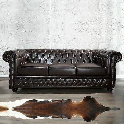 cagu pregiato chesterfield 3er divano winchester scuro