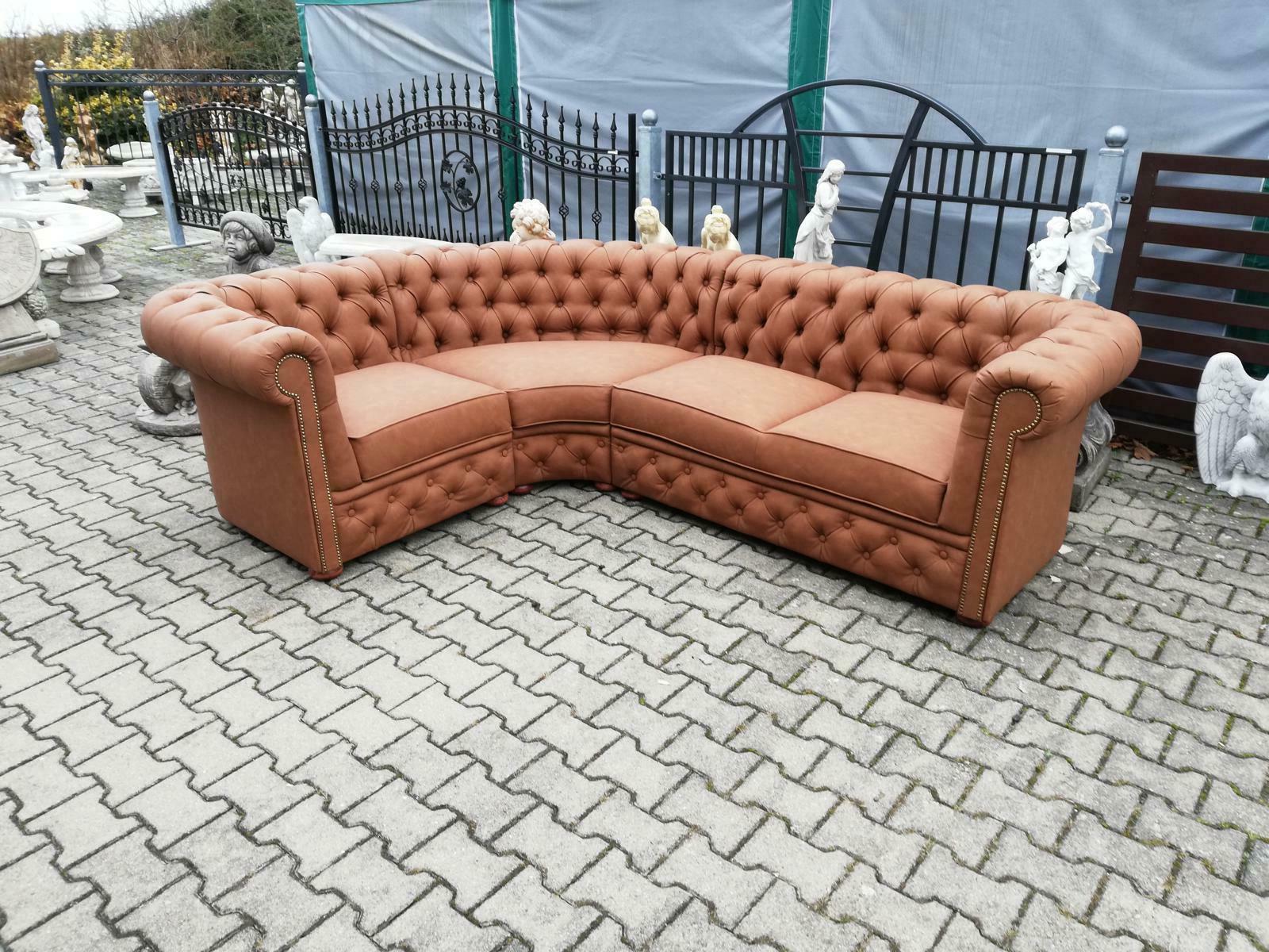 chesterfield divano ad angolo rifiniture sofa imbottitura