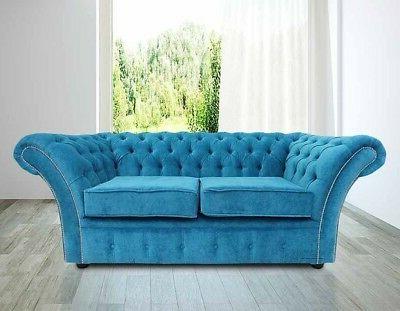 chesterfield divano imbottitura sofa classico 2sitzer tessut