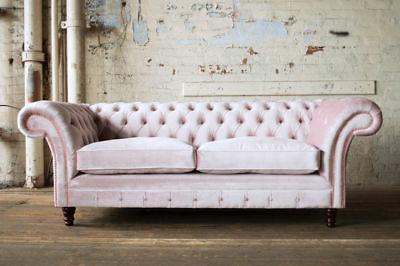 chesterfield divano imbottitura sofa classico 3 posti