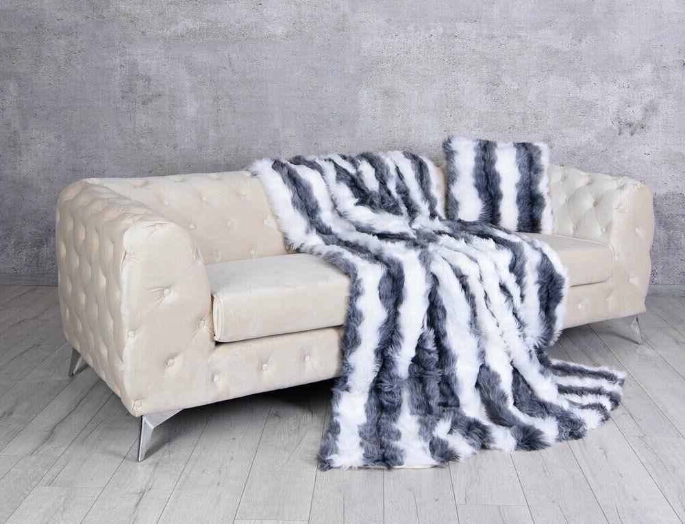 coperta pelliccia faux inverno di divano copriletto