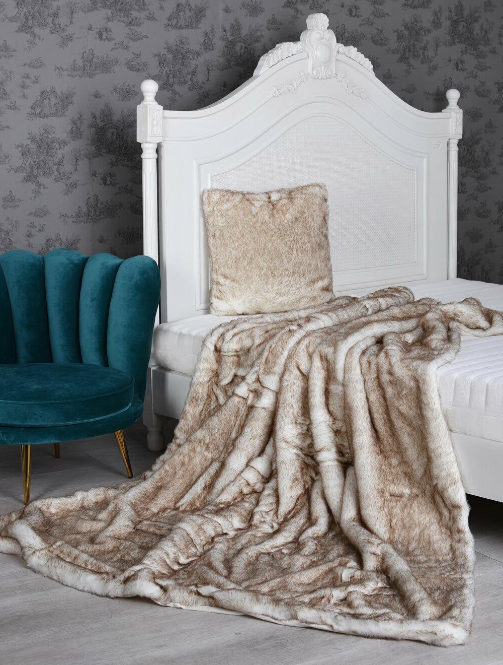 copertina di pelliccia eco pelliccia coperta divano