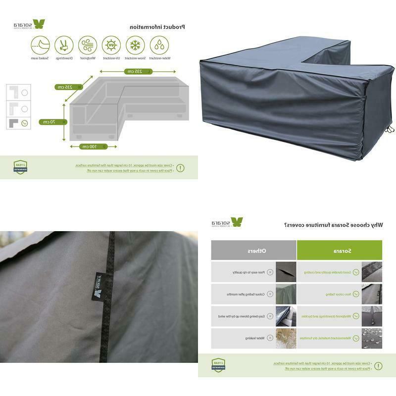 copertura protettiva divano angolare grigio 235x235x100 cm