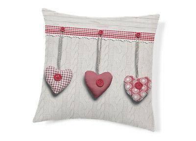 coppia cuscini decorativi per divano fantasia cuore