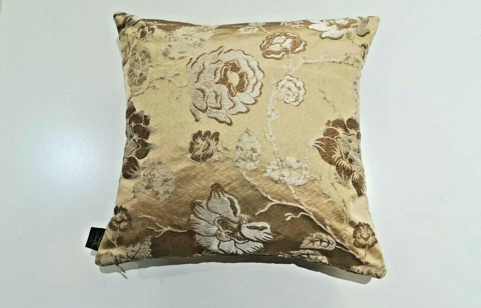 cuscino damasco velluto per divano beige decor