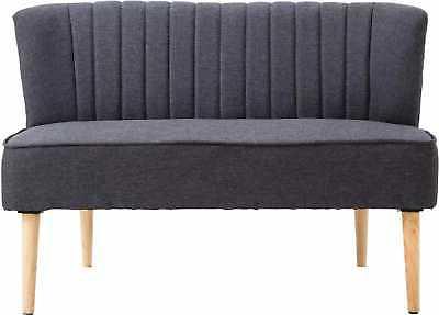 divanetto 2 posti stile nordico grigio scuro