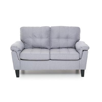 divano 2 posti grigio in legno di