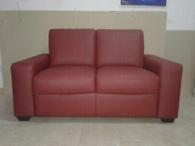 divano 2 posti letto in vera pelle