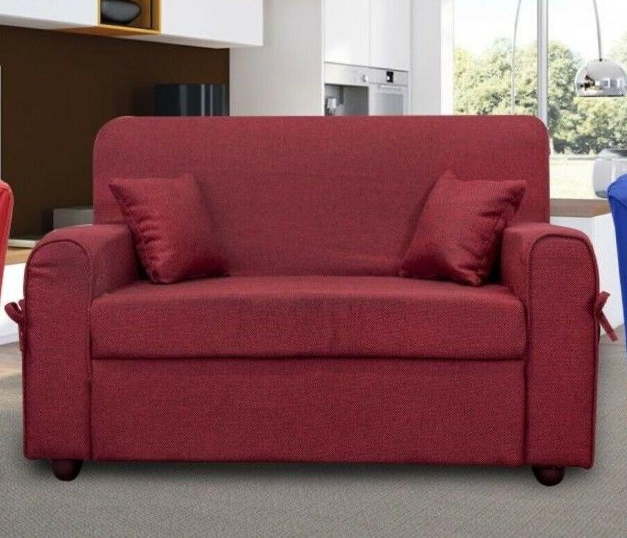divano 2 posti mini estasi tessuto rosso