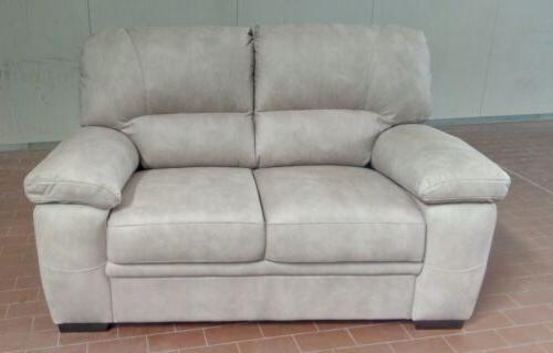 divano 2posti in nabuk grigio ice
