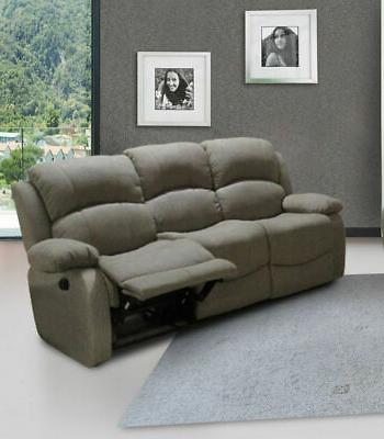 divano 3 posti con recliner manuale