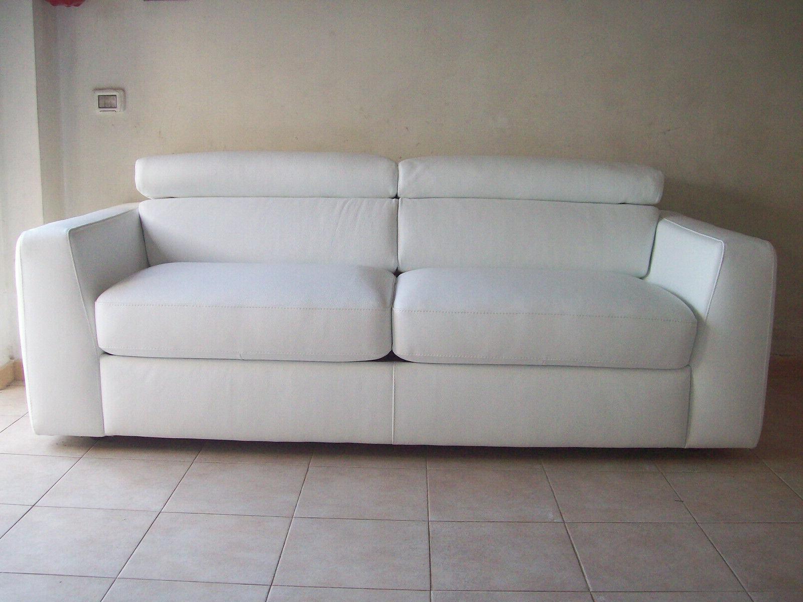 divano 3 posti letto in pelle