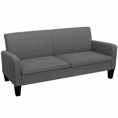divano a 3 posti 180x65x76cm grigio scuro