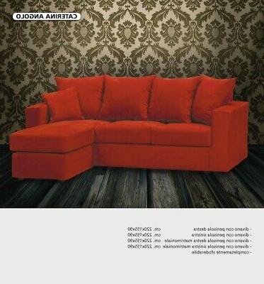 divano angolo con penisola tessuto o eco