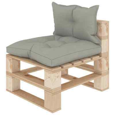 divano centrale da giardino in pallet e
