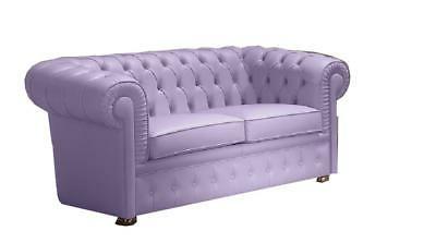 divano chesterfield 2 posti in vera pelle