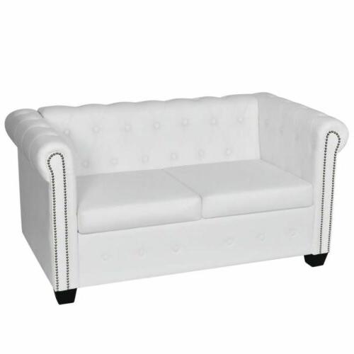 divano chesterfield a 2 posti elegante in