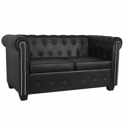 divano chesterfield 2 posti classico in similpelle