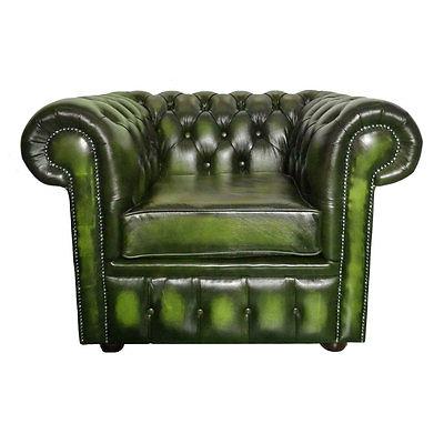 divano club chair 100 percent pelle verde