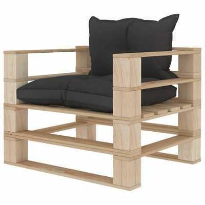 divano da giardino in pallet con cuscini