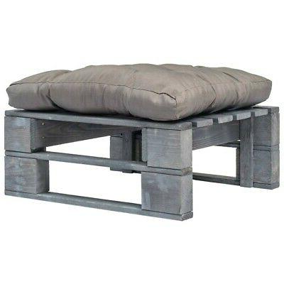 divano da giardino su pallet con cuscino