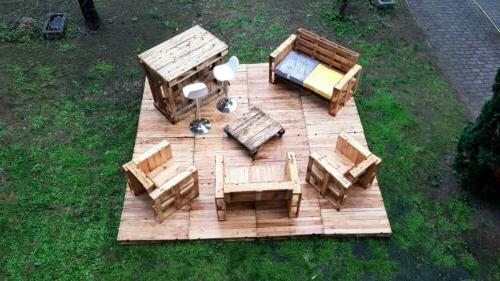 divano divanetto in legno pallet bancali legnano