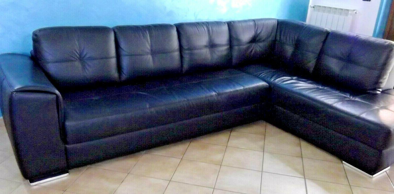 divano in pelle 100 percent angolare sinistra