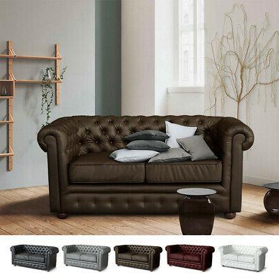 divano in similpelle 2 posti capitonne chesterfield