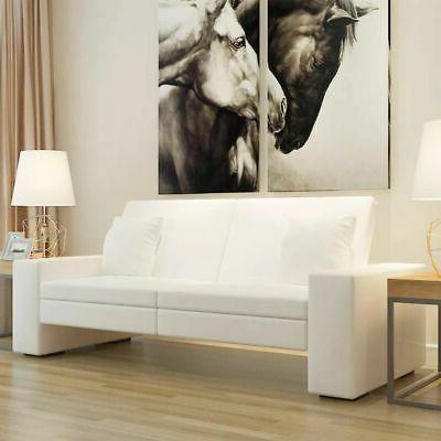 divano letto 3 posti moderno in ecopelle