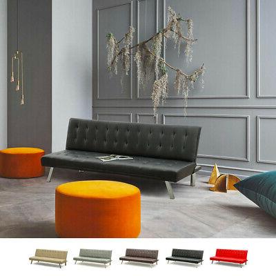 divano letto 3 posti similpelle zaffiro per