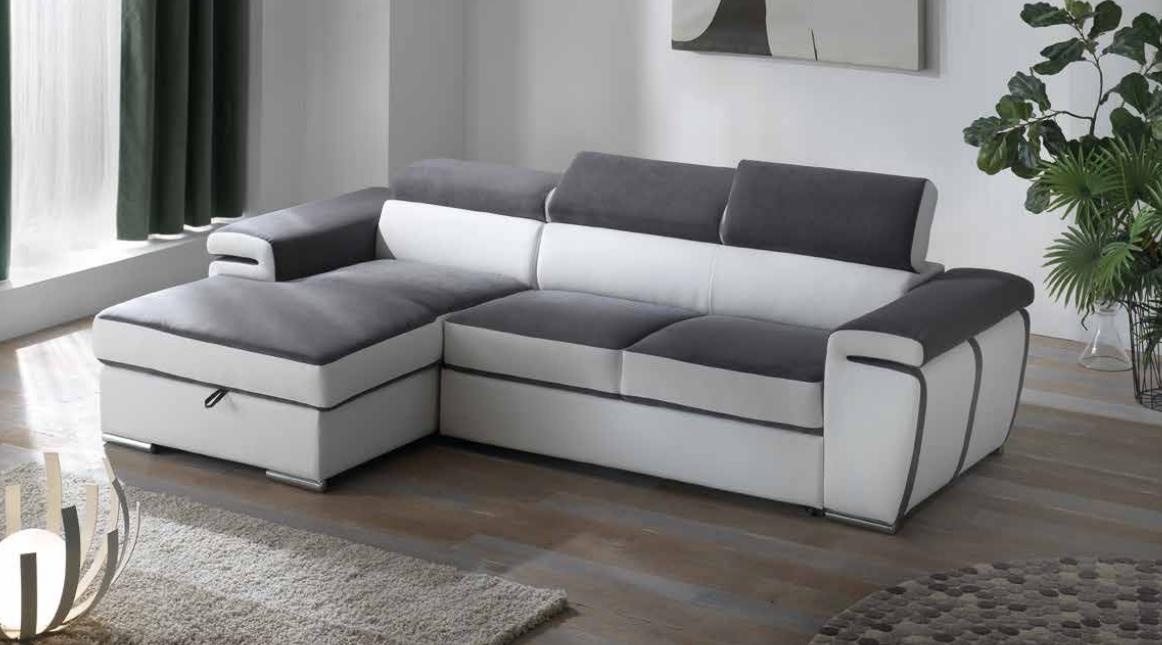 divano letto angolare con penisola contenitore santiago