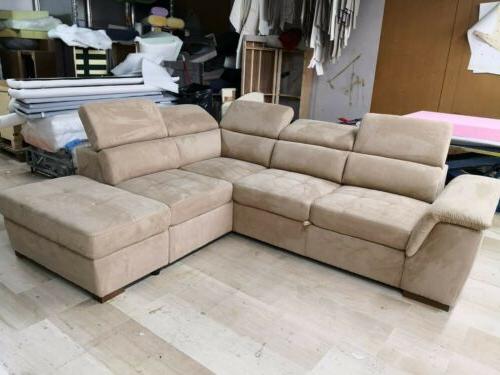 divano letto angolare tessuto