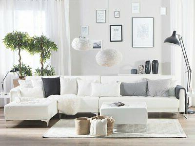 divano letto angolare xxl con ottomano pelle