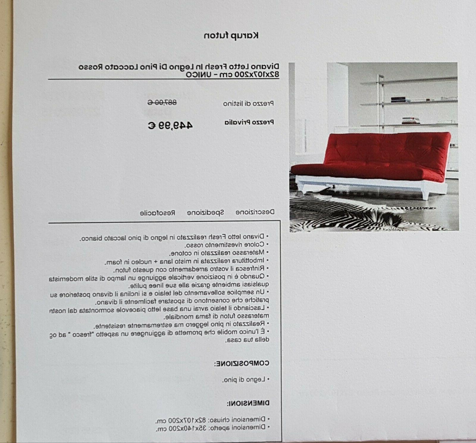 divano letto fresh in legno di pino