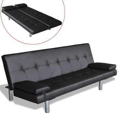 divano letto moderno in ecopelle con 2