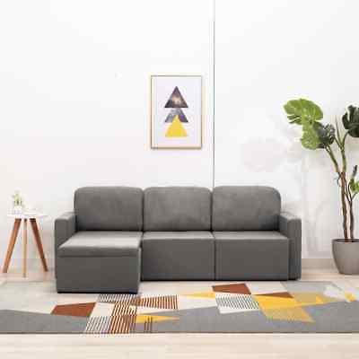 divano letto modulare a 3 posti grigio
