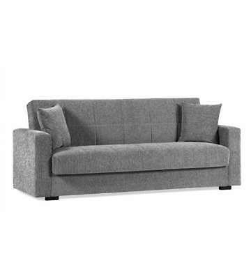 divano letto nora 3 posti color grigio
