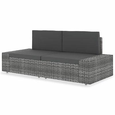 divano modulare a 2 posti in polyrattan