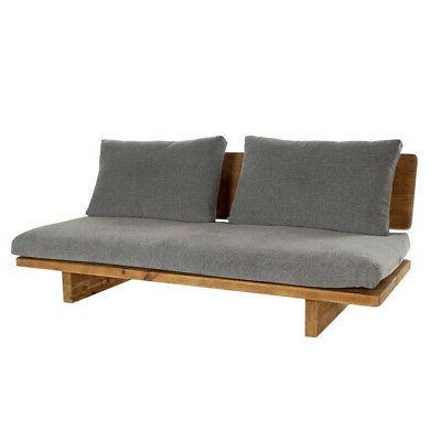 divano orientale etnico legno massello 195x88h40 75