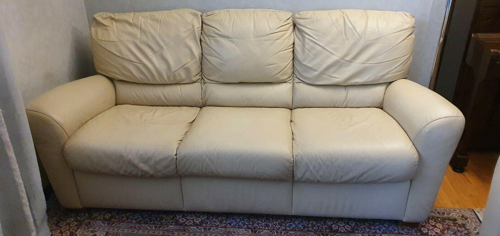 divano pelle beige