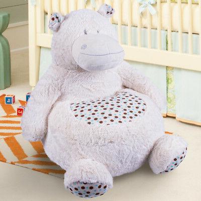 divano poltroncina divanetto bambini maxi peluche ippopotamo
