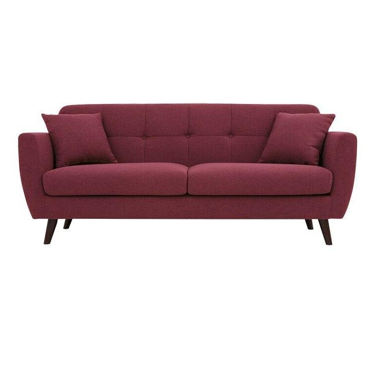 divano salone tessuto rosso cuscini marte 3