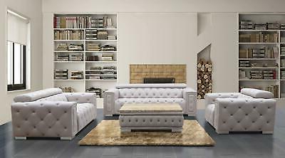 divano set rifiniture imbottitura pelle design chesterfield