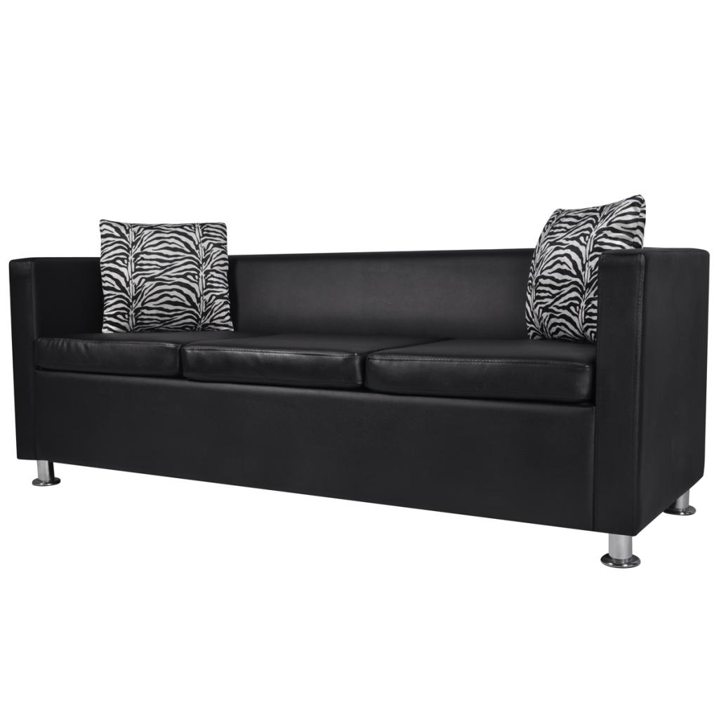 divano sofa moderno in ecopelle 3 posti