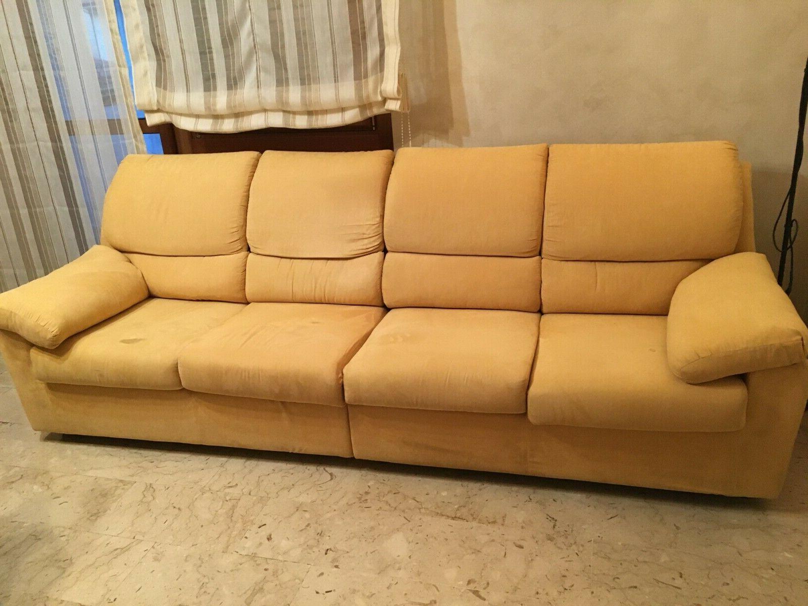 divano usato a 4 posti in alcantara