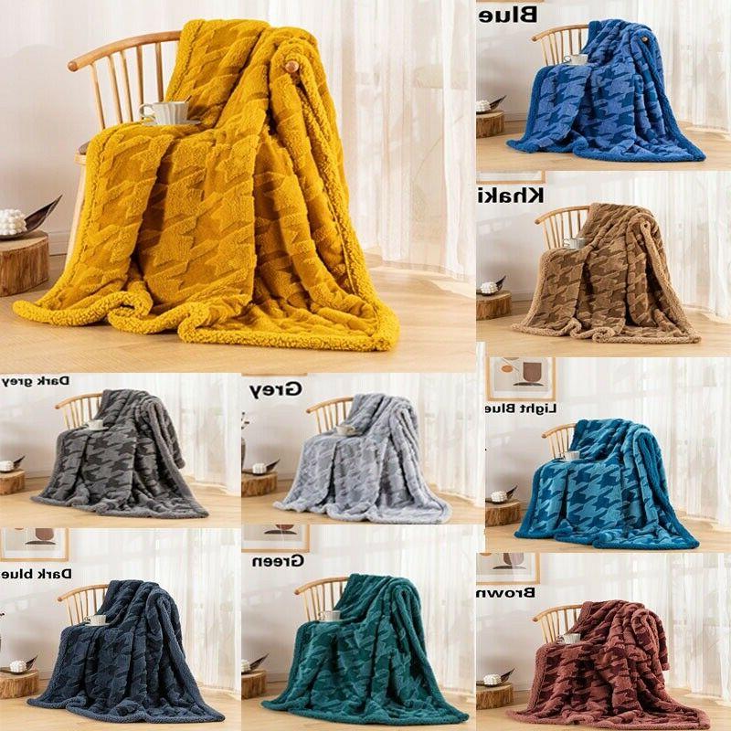 grande sherpa coperta in pile soffice caldo